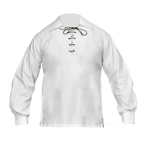 Mens Summer Shirt Cool White Cotton Shirt Breathable shirt For Summer - Picture 3 of 7
